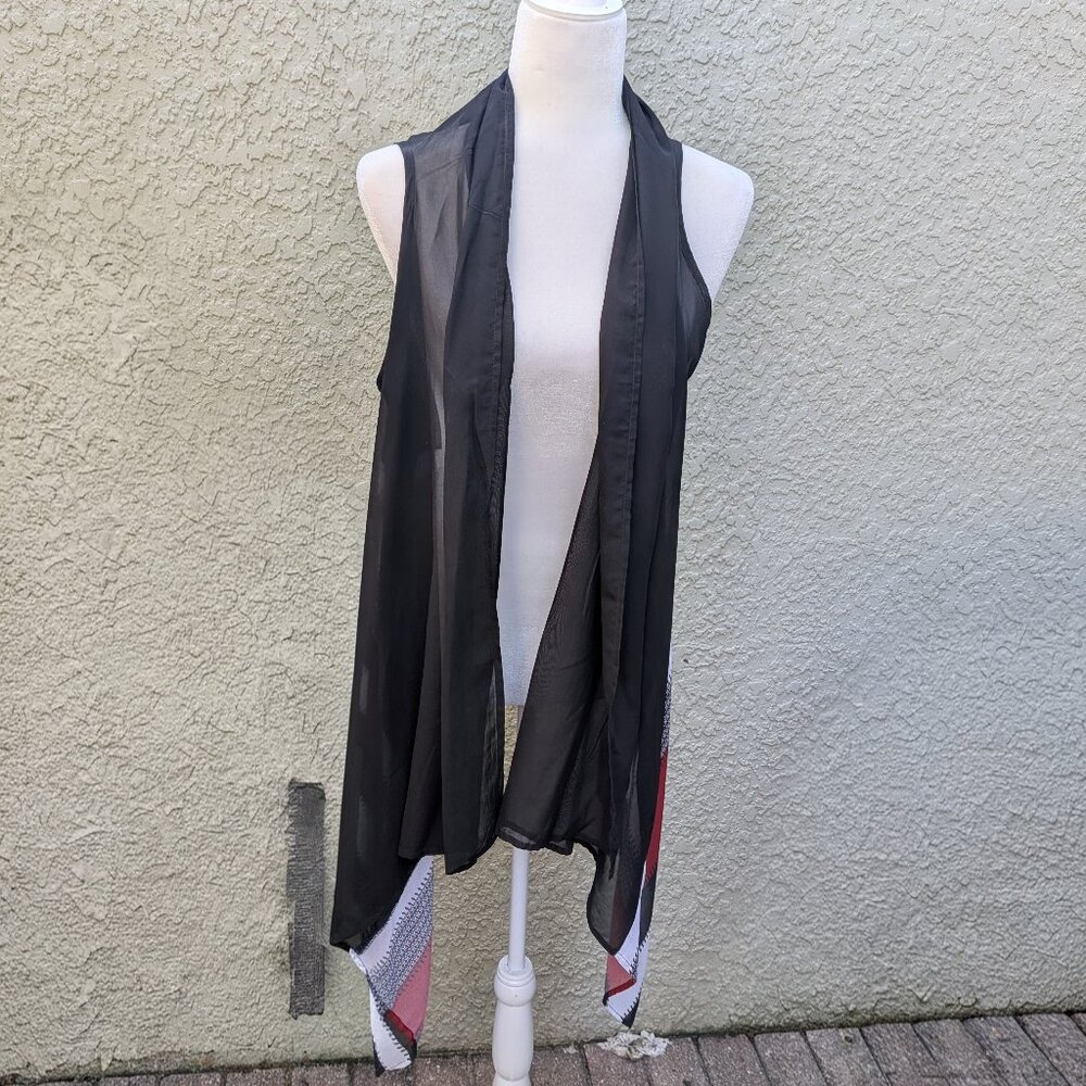 Women's Ruana Scarf Lightweight Cover Up Wrap Cute! One Size